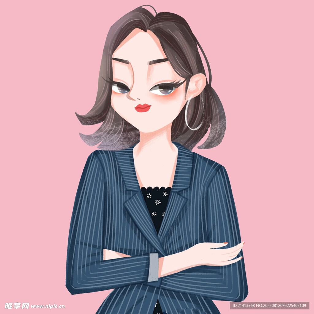 时尚干练的职场女性形象