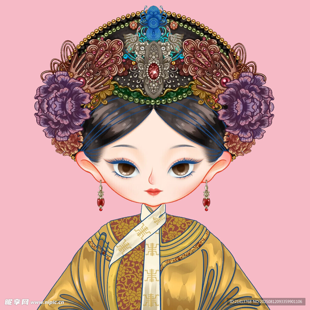 清朝古装少女形象
