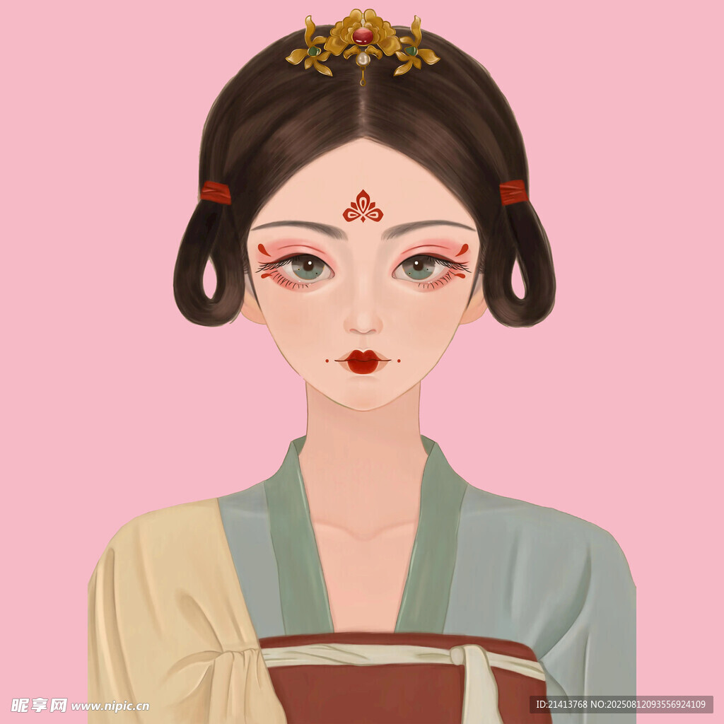 古风唐装女子头像