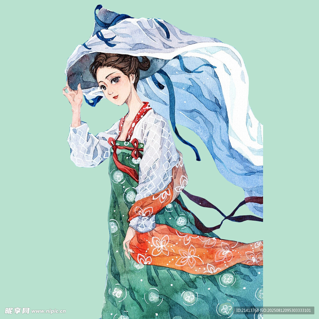 古风女子典雅服饰形象