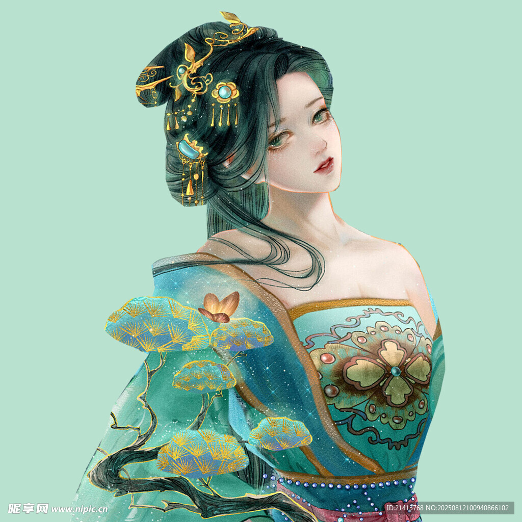 古风华服女子 尽显东方韵味