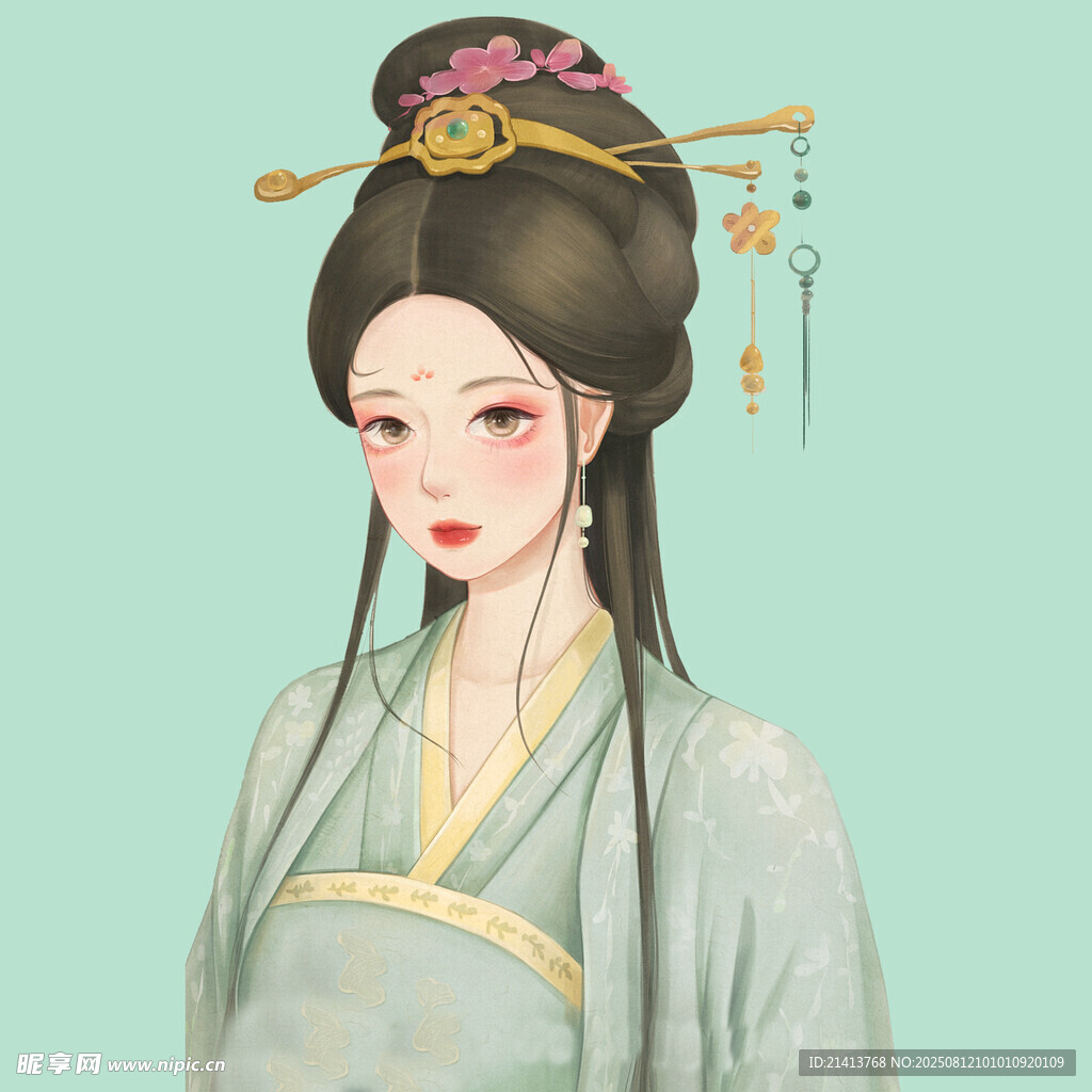 古风汉服女子优雅形象