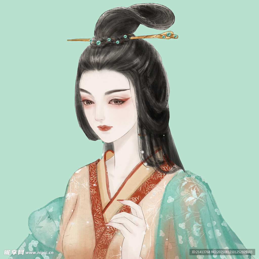 古风汉服女子优雅形象