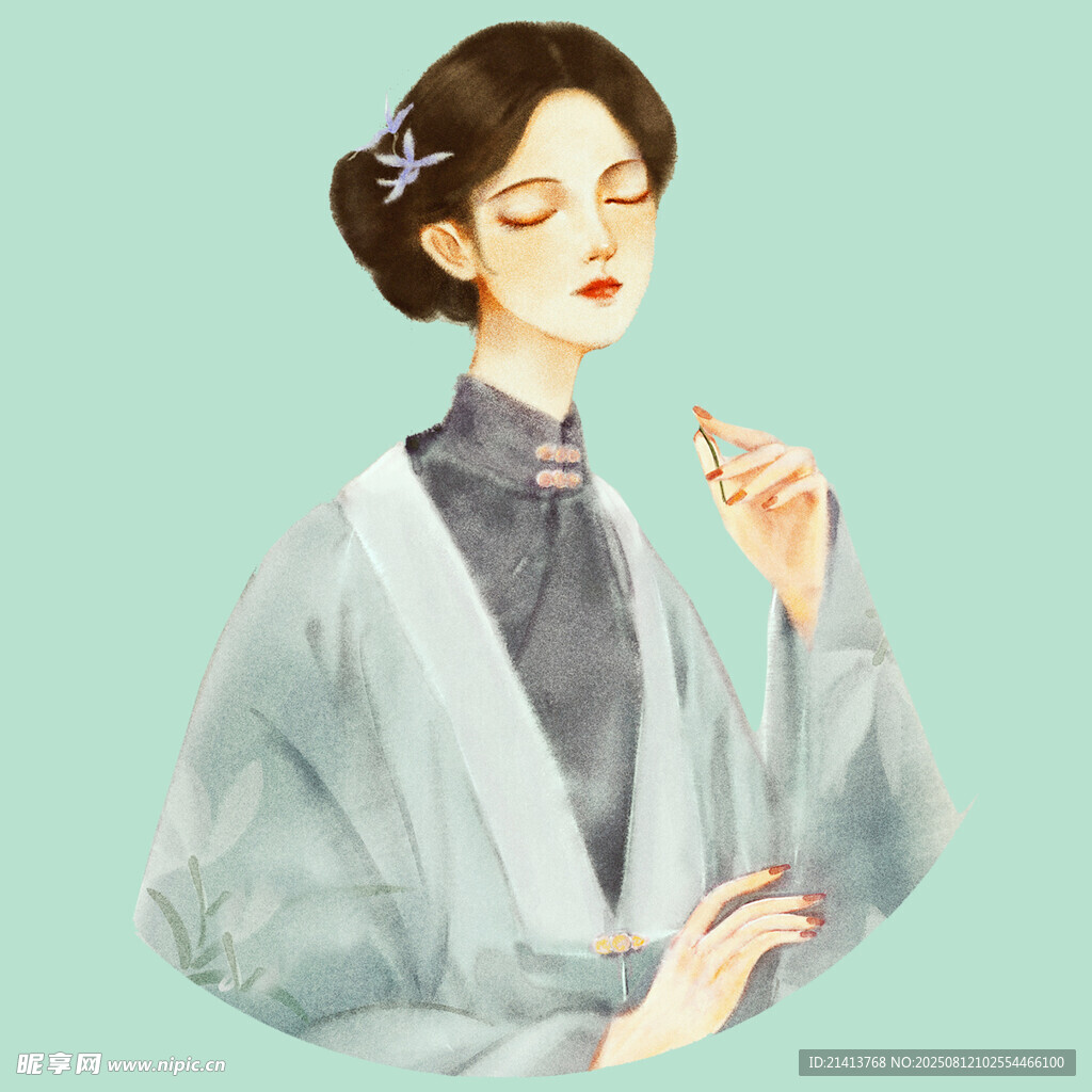 古风女子优雅姿态