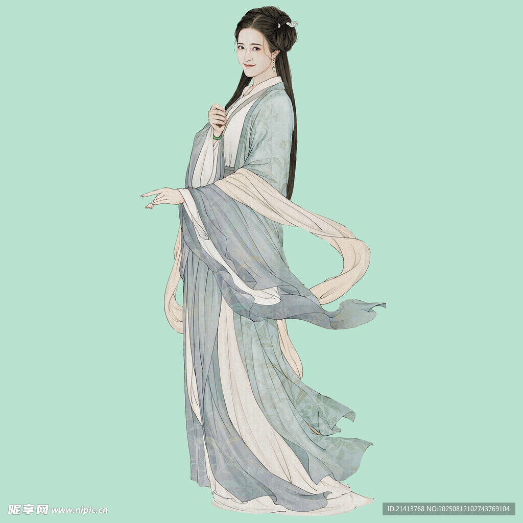 古风飘逸汉服女子