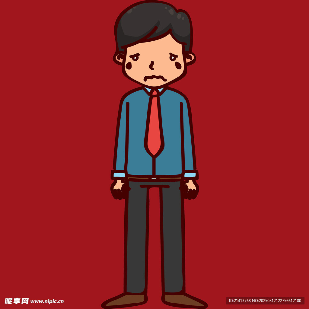 商务男士卡通形象