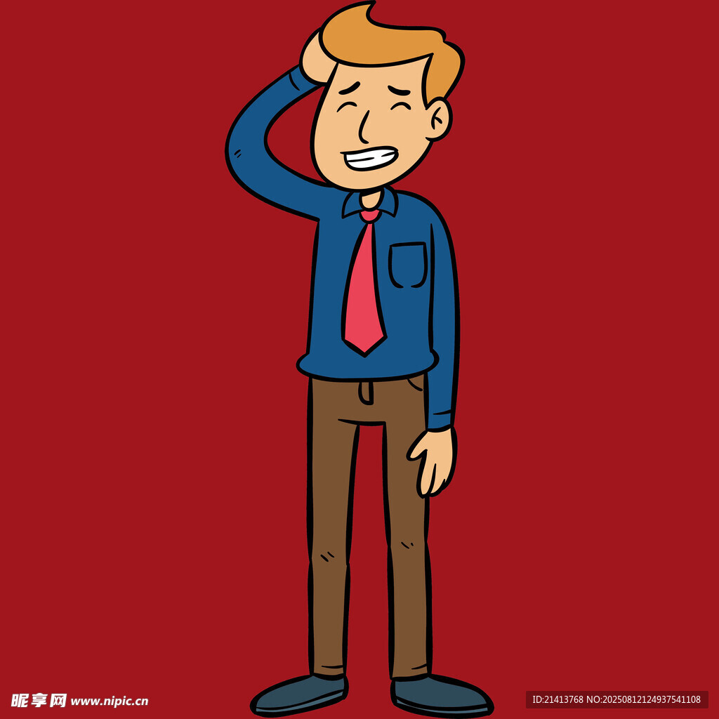 苦恼商务男士