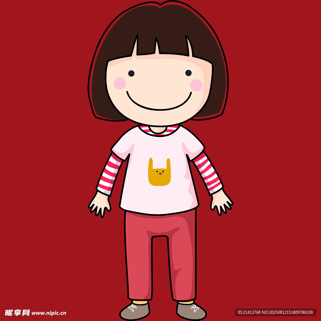 可爱卡通小女孩形象