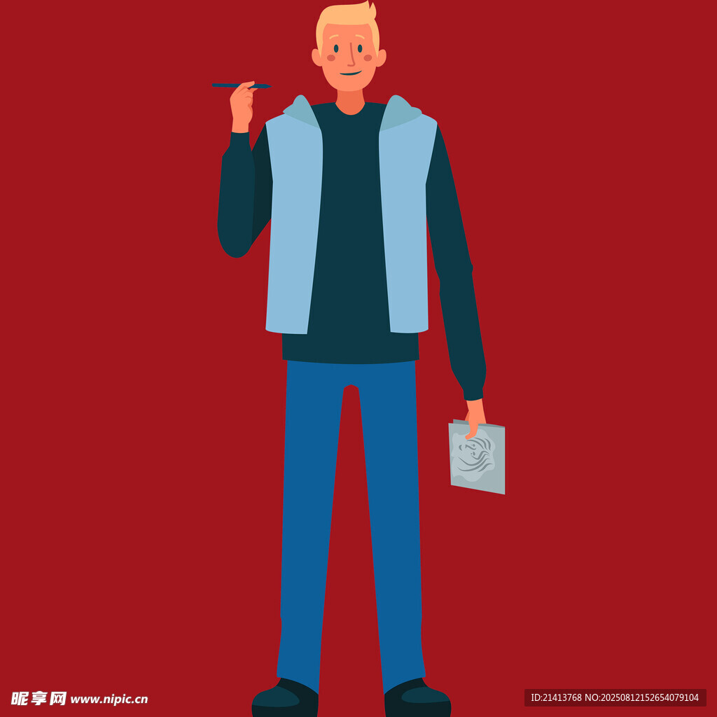老人手持纸张挥手示意