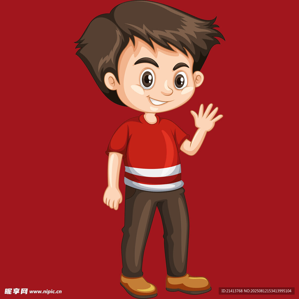 挥手男孩