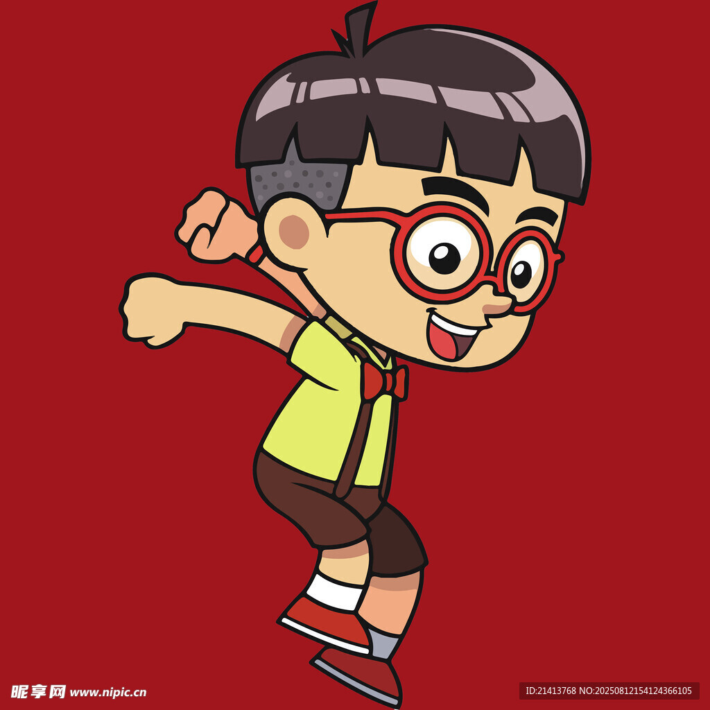 活力少年快乐跃起