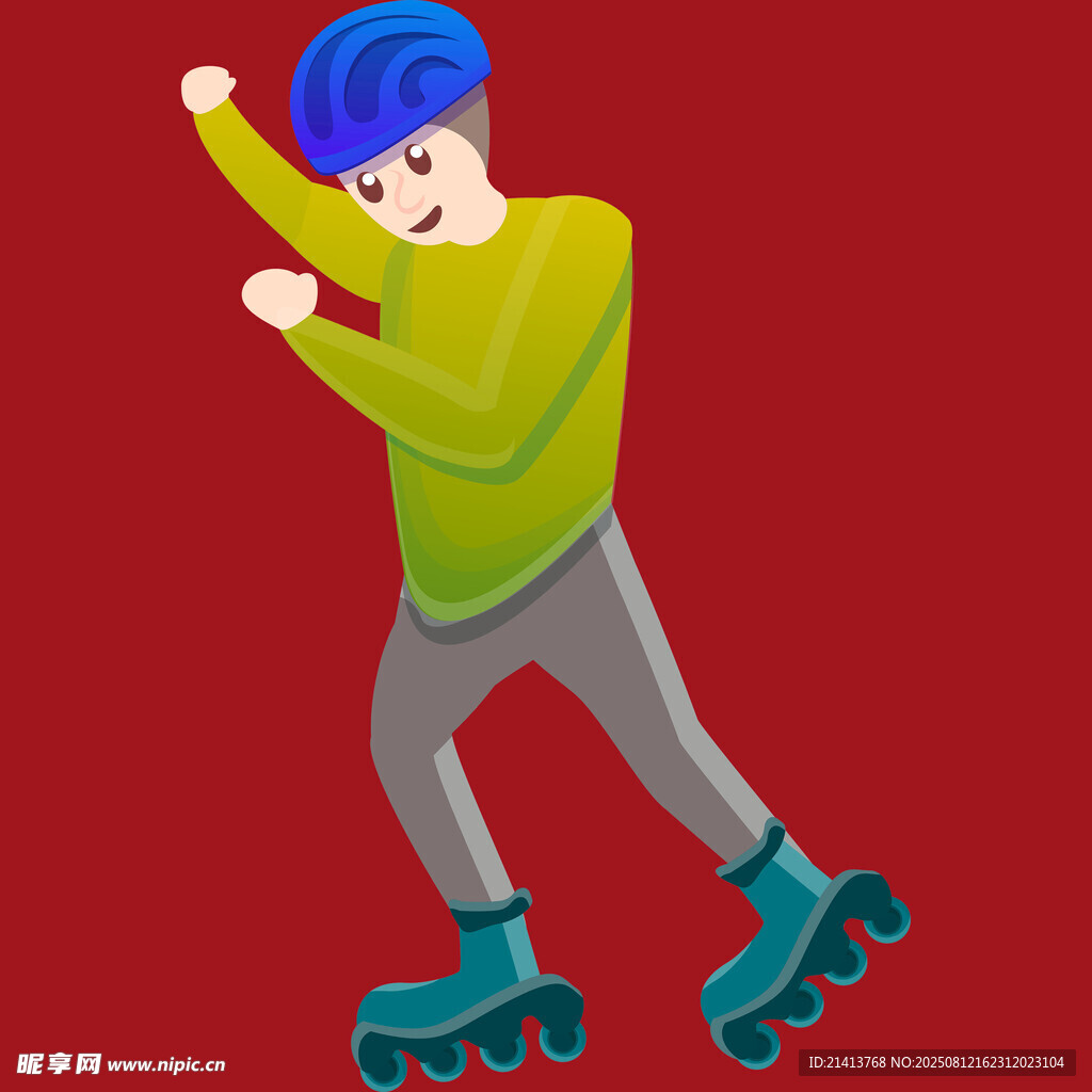轮滑少年活力起舞