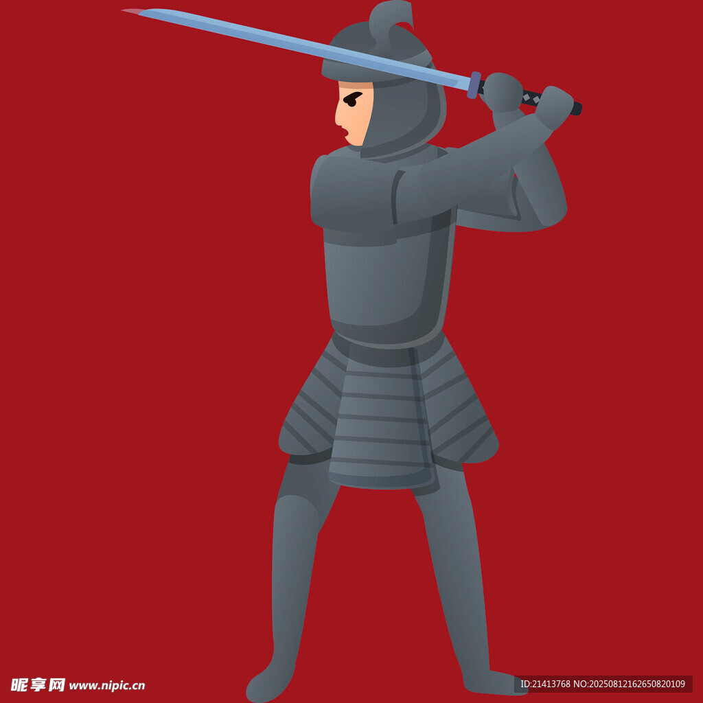 持剑盔甲武士