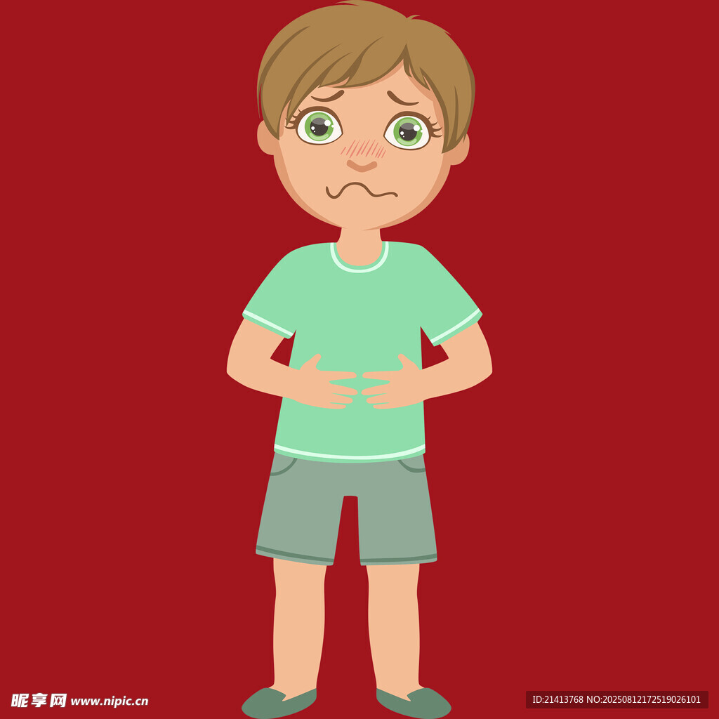 困惑的小男孩