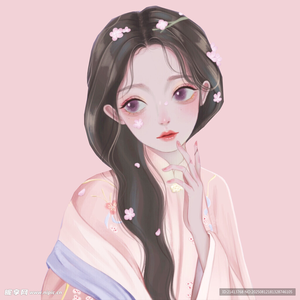 古风长发汉服少女