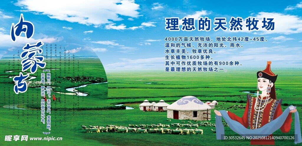 内蒙古理想的天然牧场