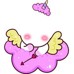 可爱爱心云朵小天使