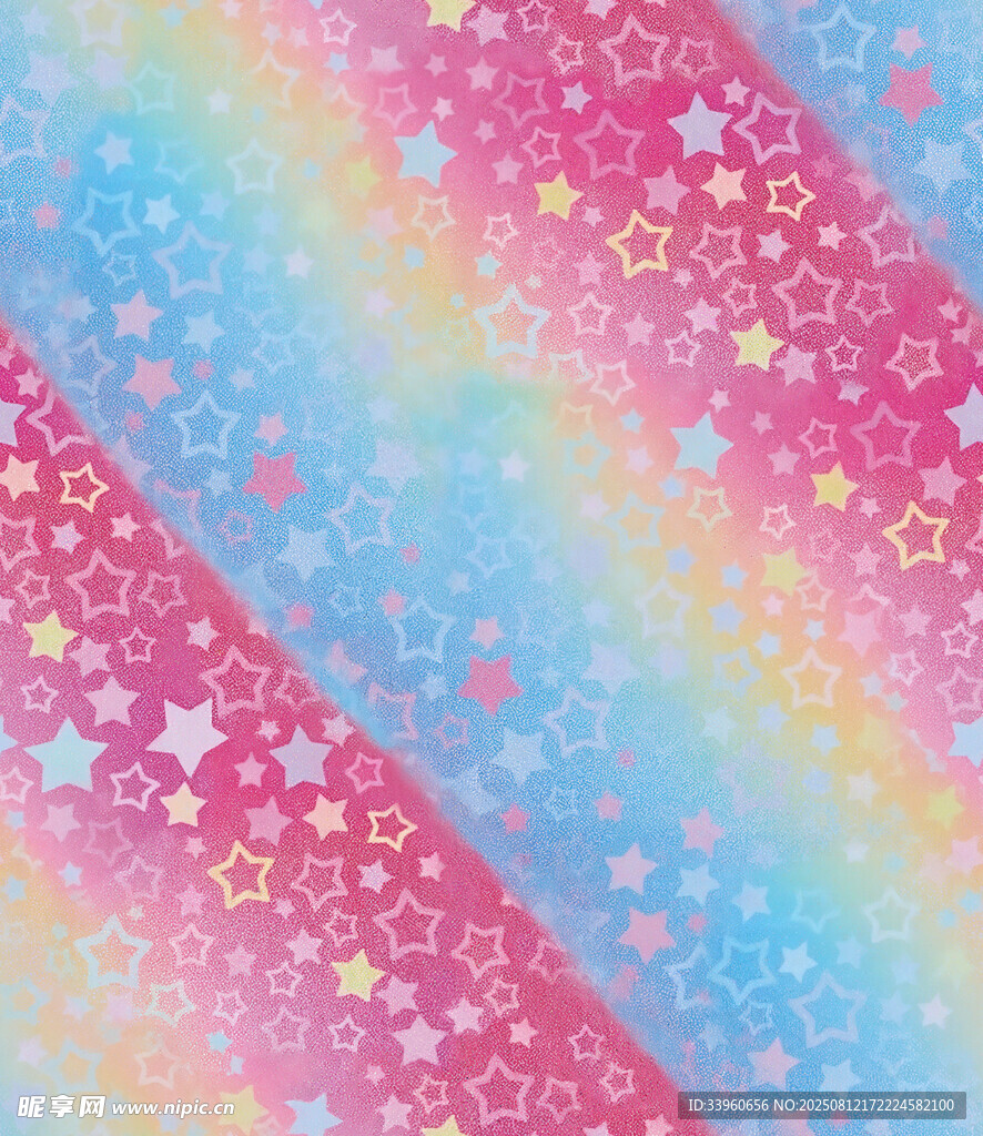 梦幻星星渐变彩色背景图