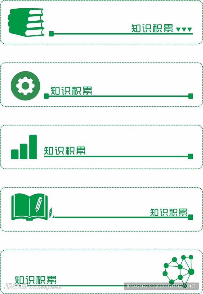 绿色知识积累 页眉