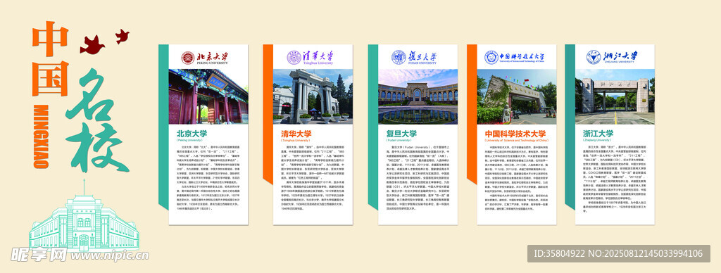 中国名校展示
