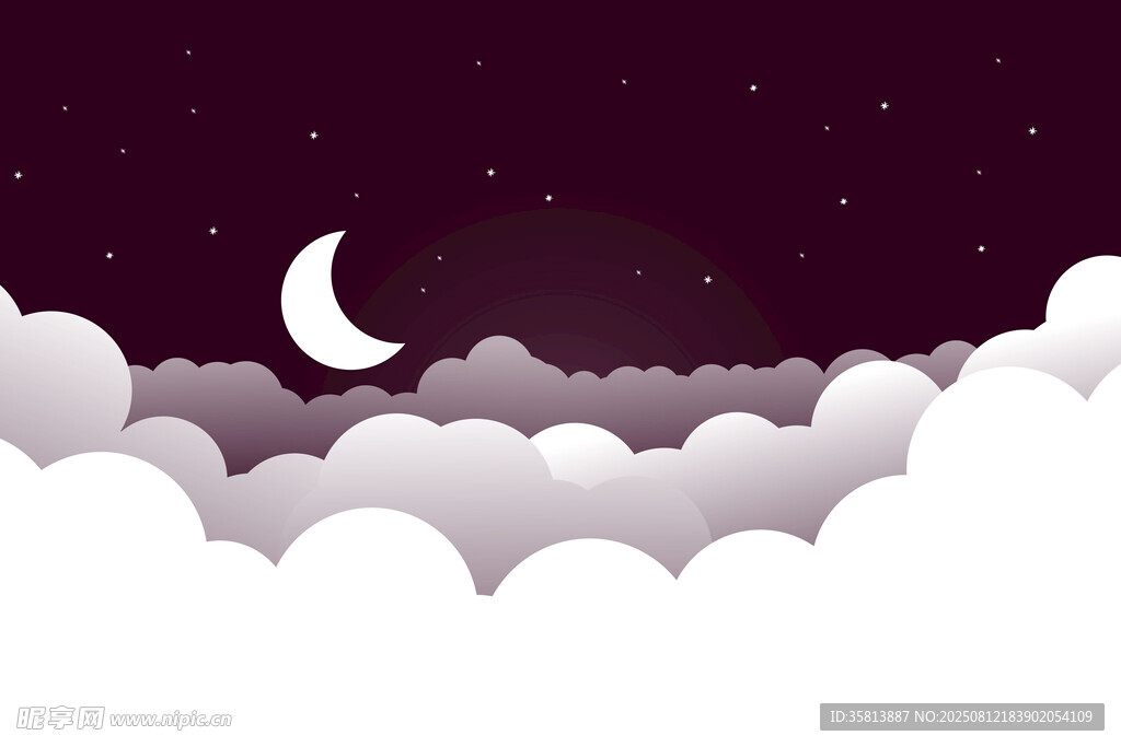 月夜天空插图