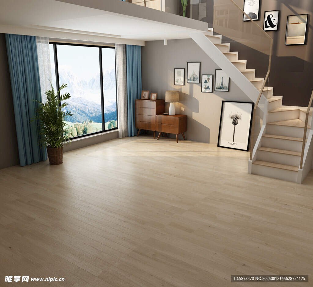 现代简约风客厅室内场景