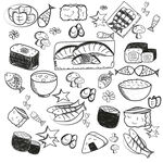 手绘多样美食插画