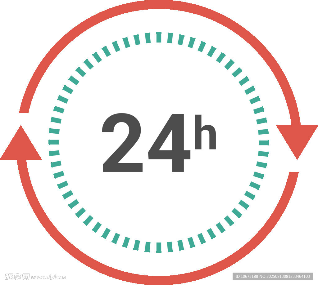 24小时服务标志图标