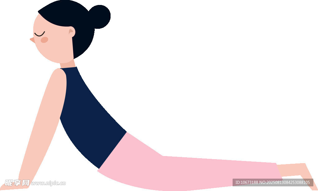 女子做瑜伽伸展身体