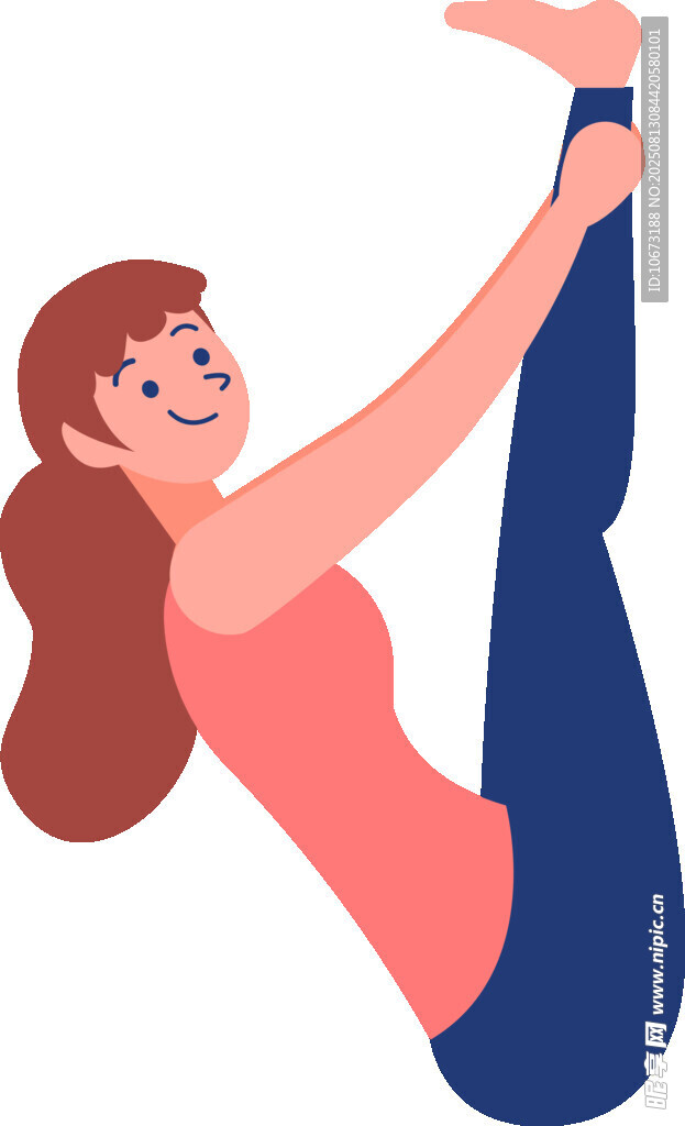 女子做瑜伽拉伸动作