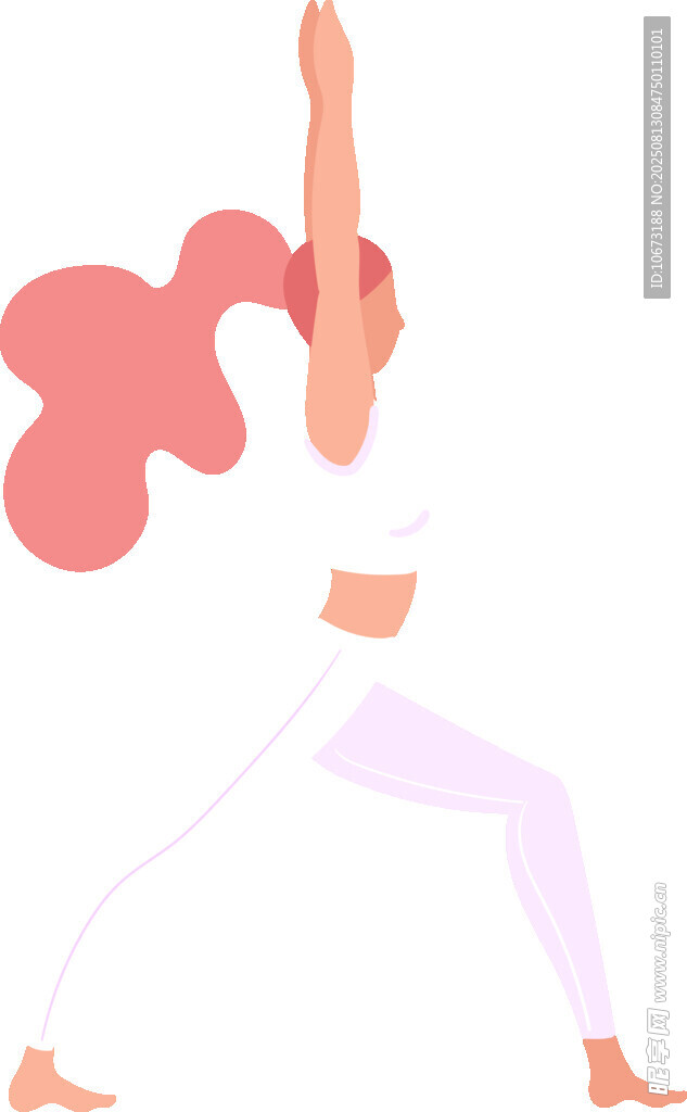 女子做瑜伽伸展身姿