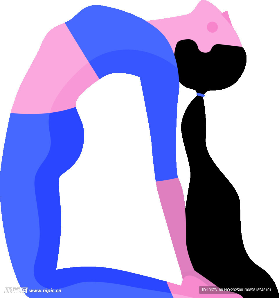 女性瑜伽姿势展示
