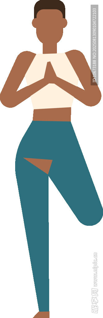女性做瑜伽姿态优美