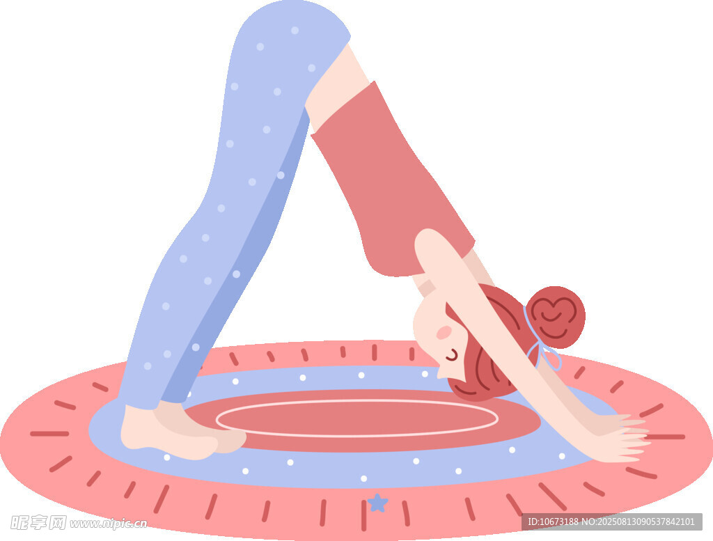 女子做瑜伽展现优美姿态