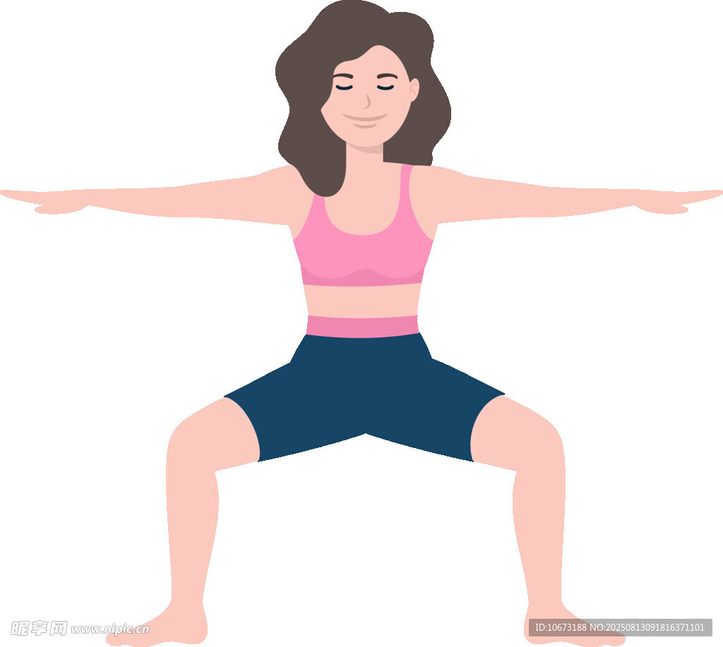 女子做瑜伽动作姿态优雅