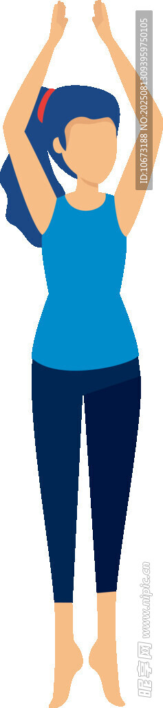 活力女性做伸展运动