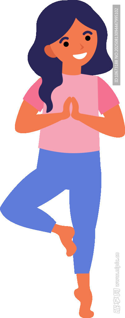 女子优雅做瑜伽