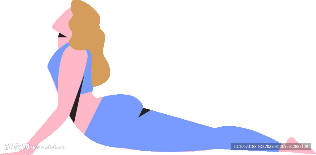 女子做瑜伽伸展身姿