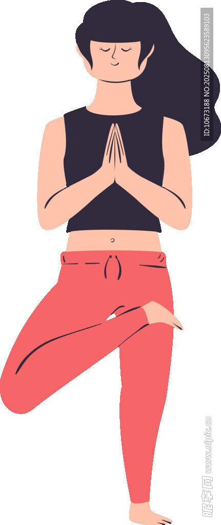 女子做瑜伽姿态优雅