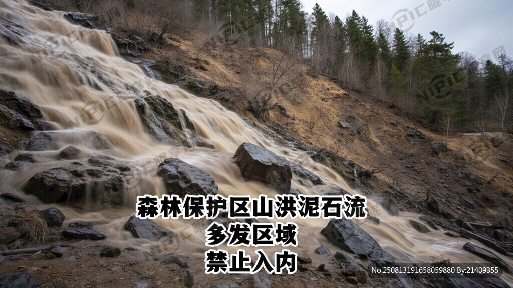 森林保护区山洪泥石流多发区域禁