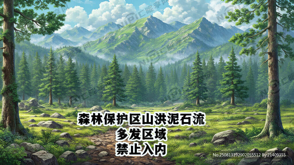 森林保护区山洪泥石流多发区域禁