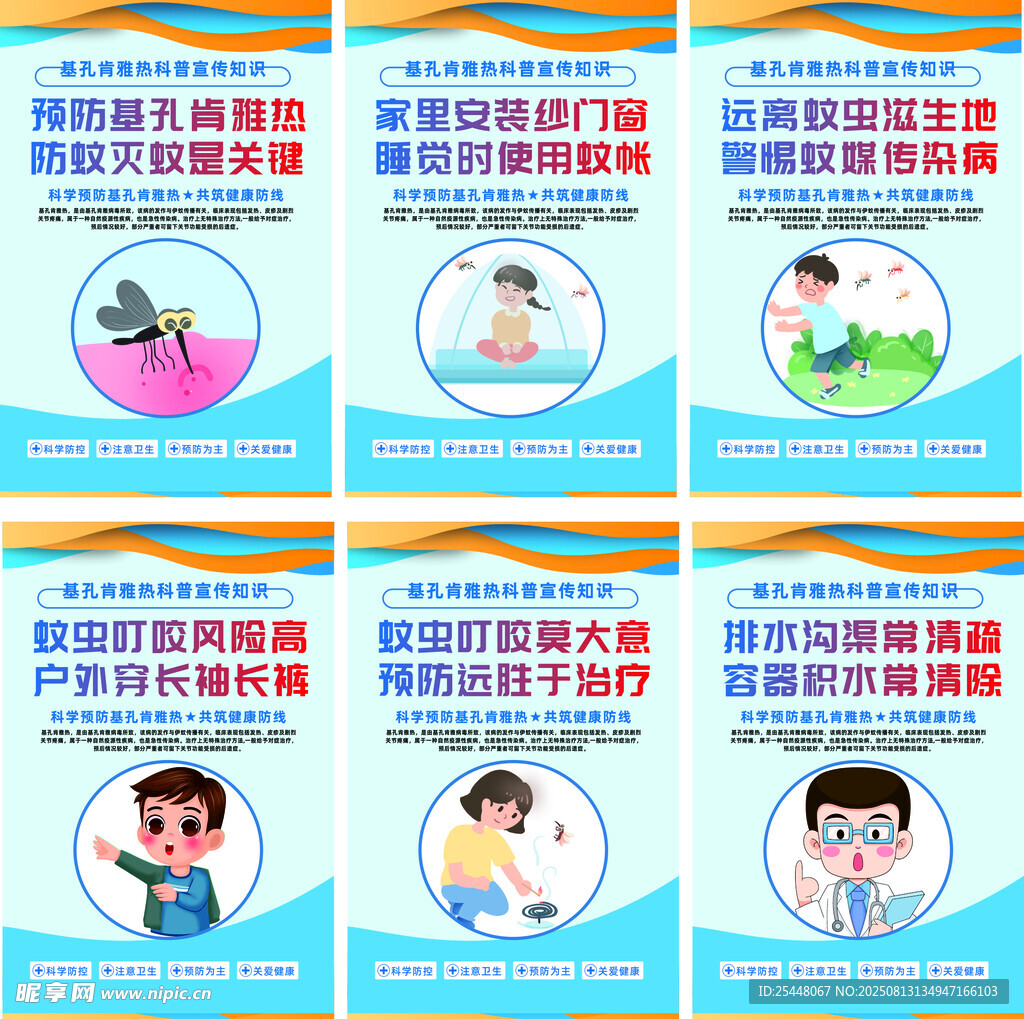 基孔肯雅热预防宣传标语海报