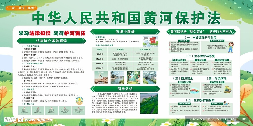 黄河保护法宣传海报展示