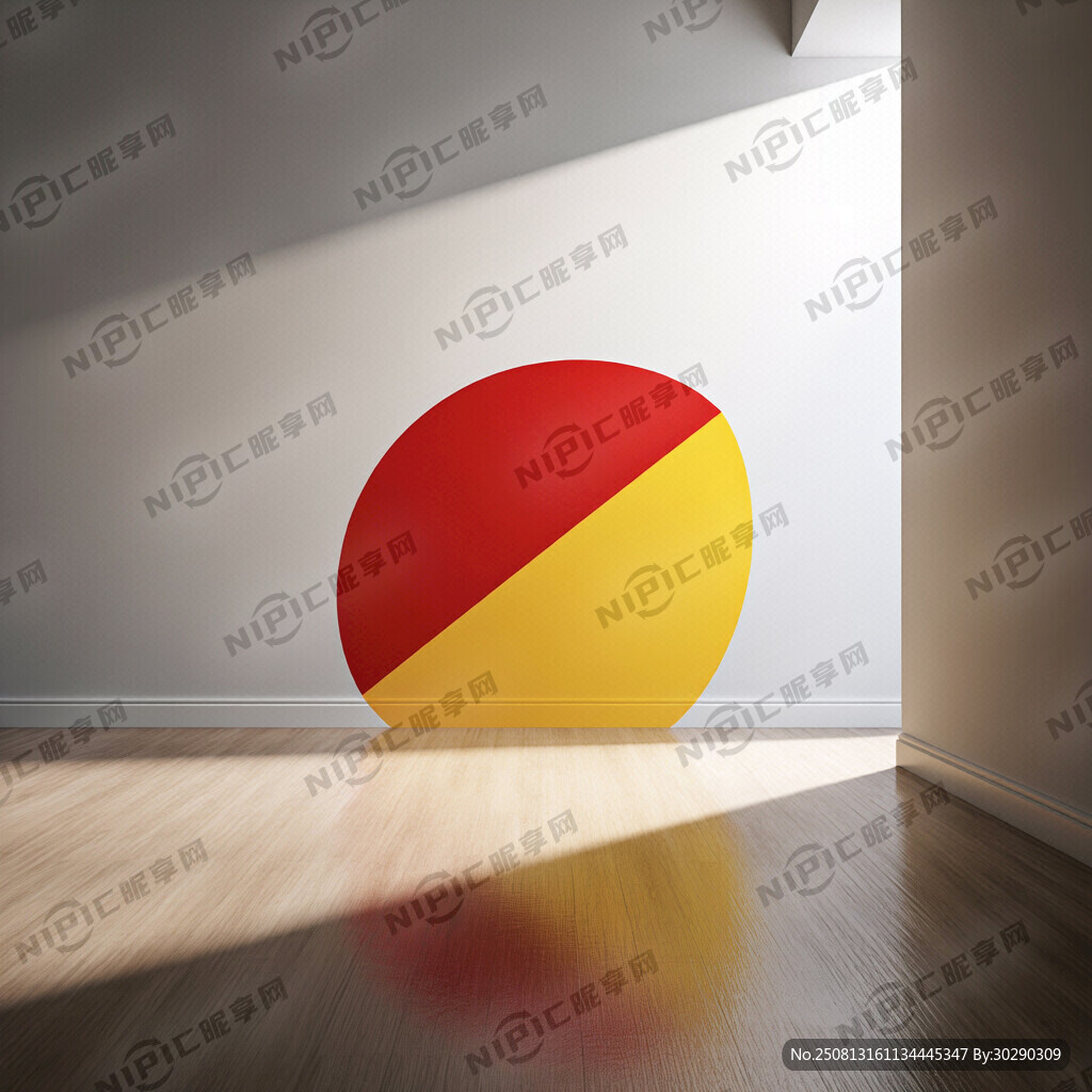 表现照进房间的光的简单符号