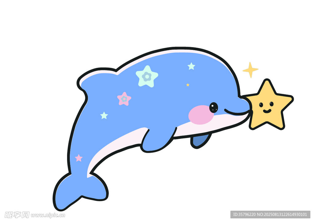 卡通海豚