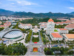厦门大学校园风光鸟瞰图