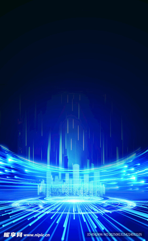 炫酷蓝光科技背景画面