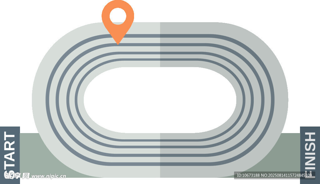 环形跑道平面图