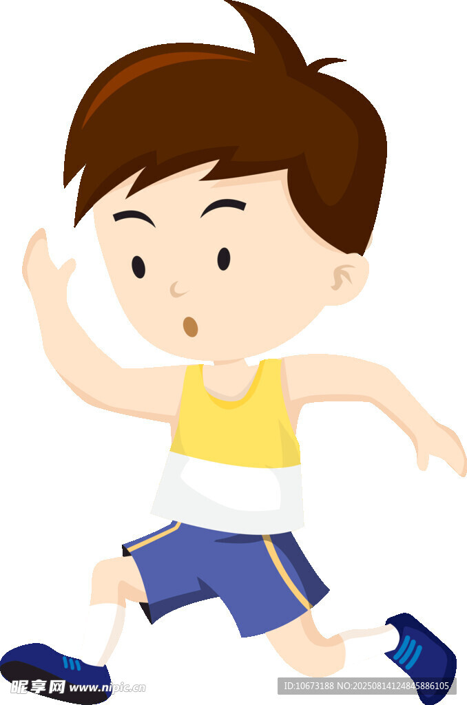 奔跑的小男孩