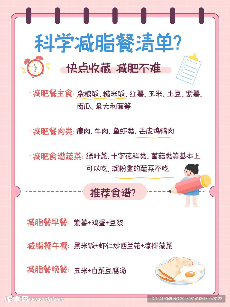 科学减脂餐图文